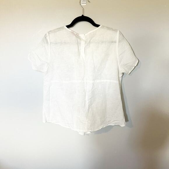 Hester & orchard embroidered tie front blouse women’s size small - Picture 2 of 9